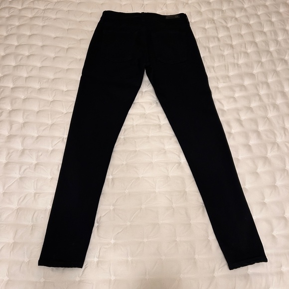 AG Very Black Womens Farrah Ankle High Rise Skinny Jeans Size 27R - Picture 4 of 11